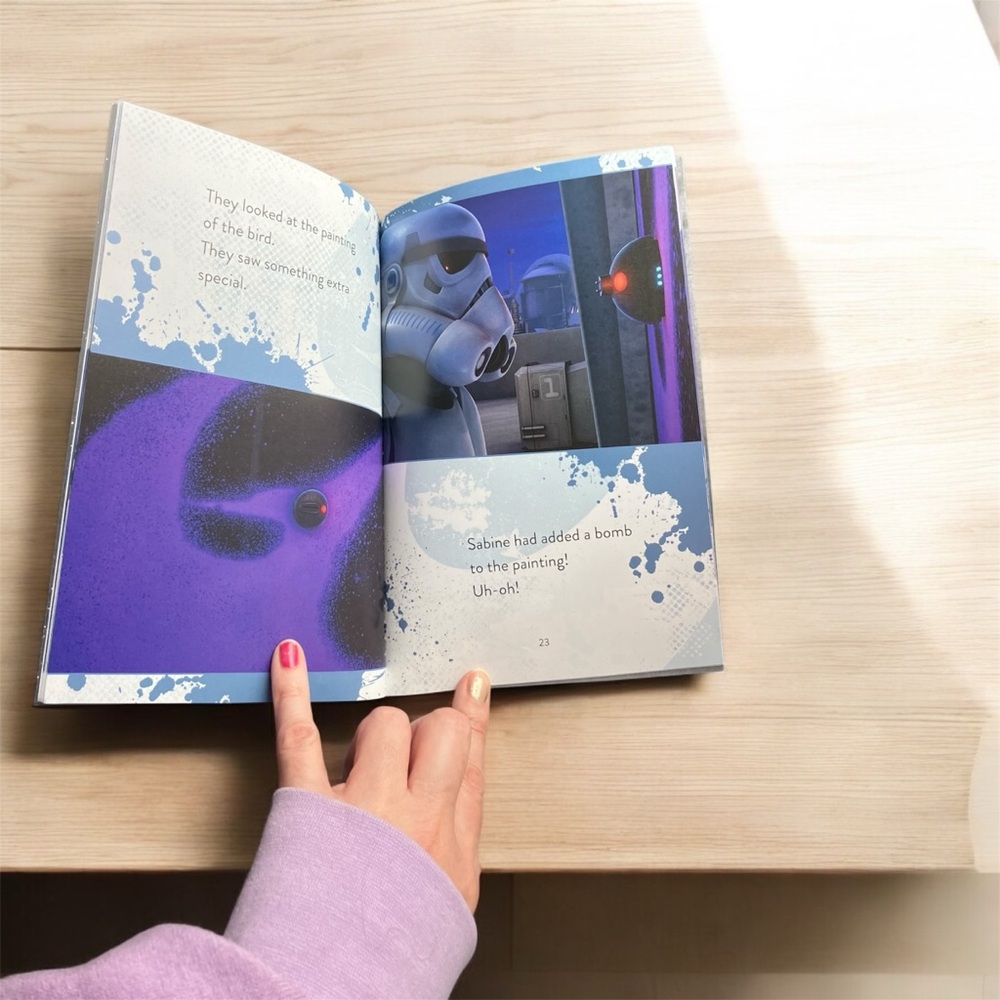 NEW Set of 2 World of Reading Level 1 Books Star Wars Rebels Disney Sabine - Picture 10 of 10